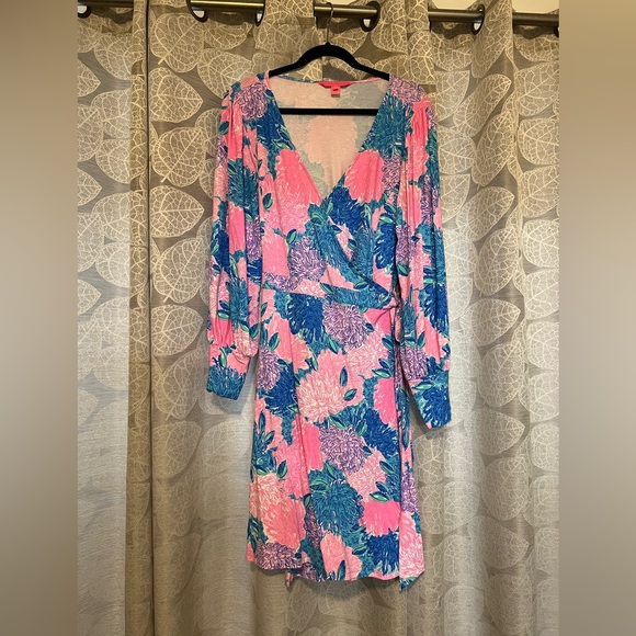 COPY - Pice EVEN MORE REDUCED! Lily Pulitzer wrap dress size XL - Picture 5 of 5